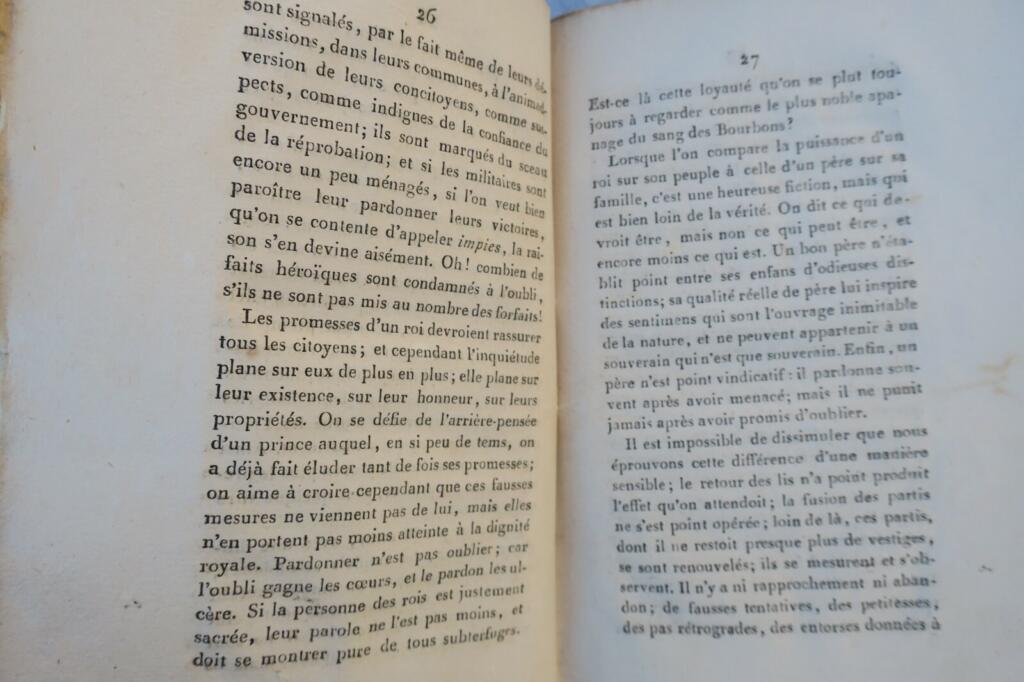 Carnot Mémoire adressé au roi, en juillet 1814