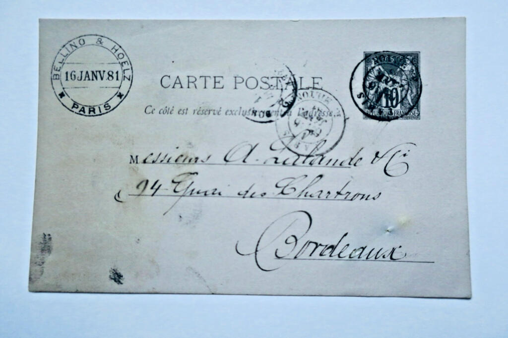 Paris Postcard 1881