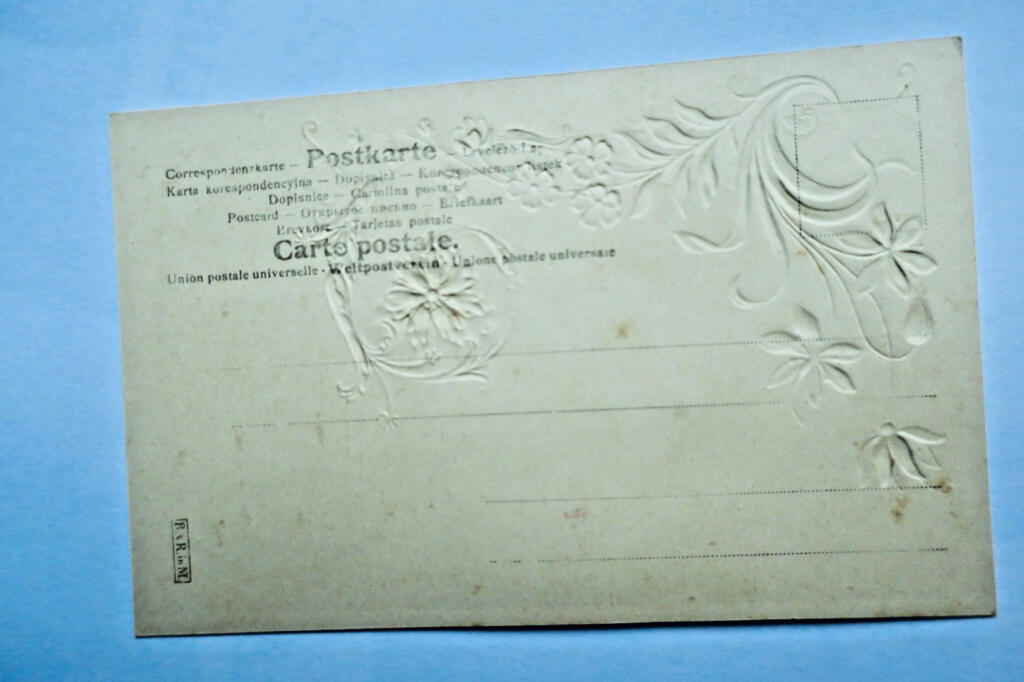 Postkarte mit einer Liebesbotschaft von 1866