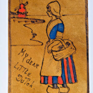 Carte postale en cuir My dear Little Dutch