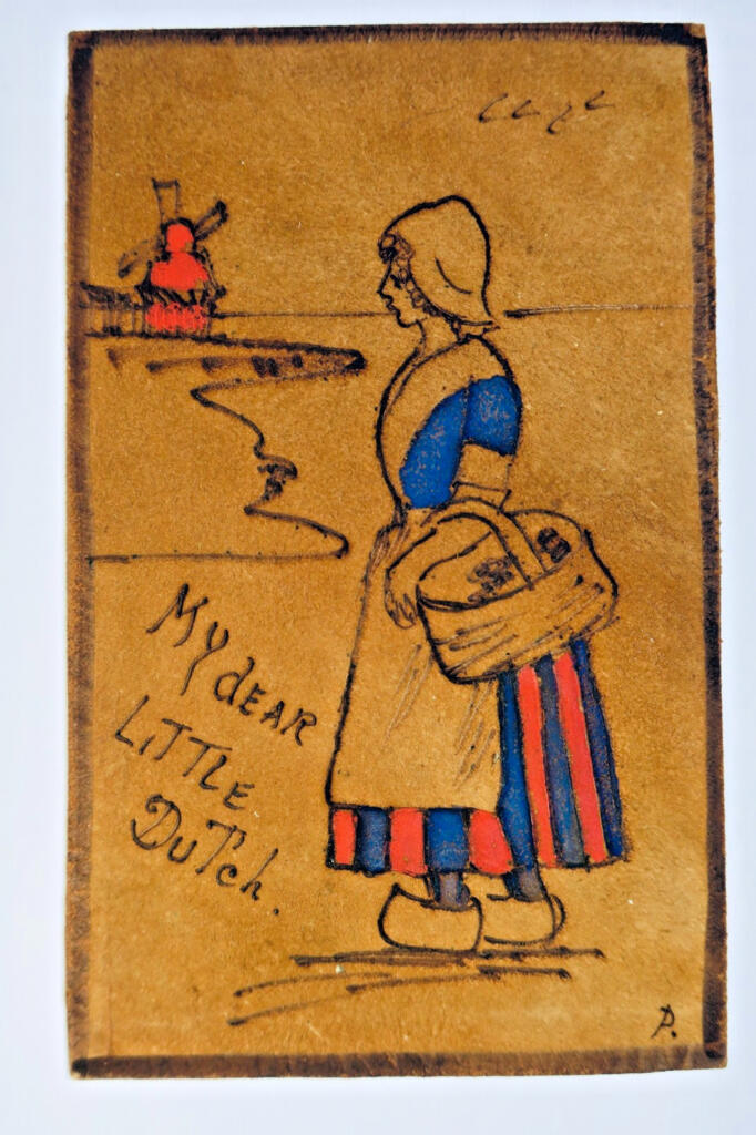 Carte postale en cuir My dear Little Dutch