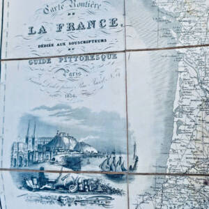 carte routière de la France dédiée aux souscripteurs du guide pittoresque 1836