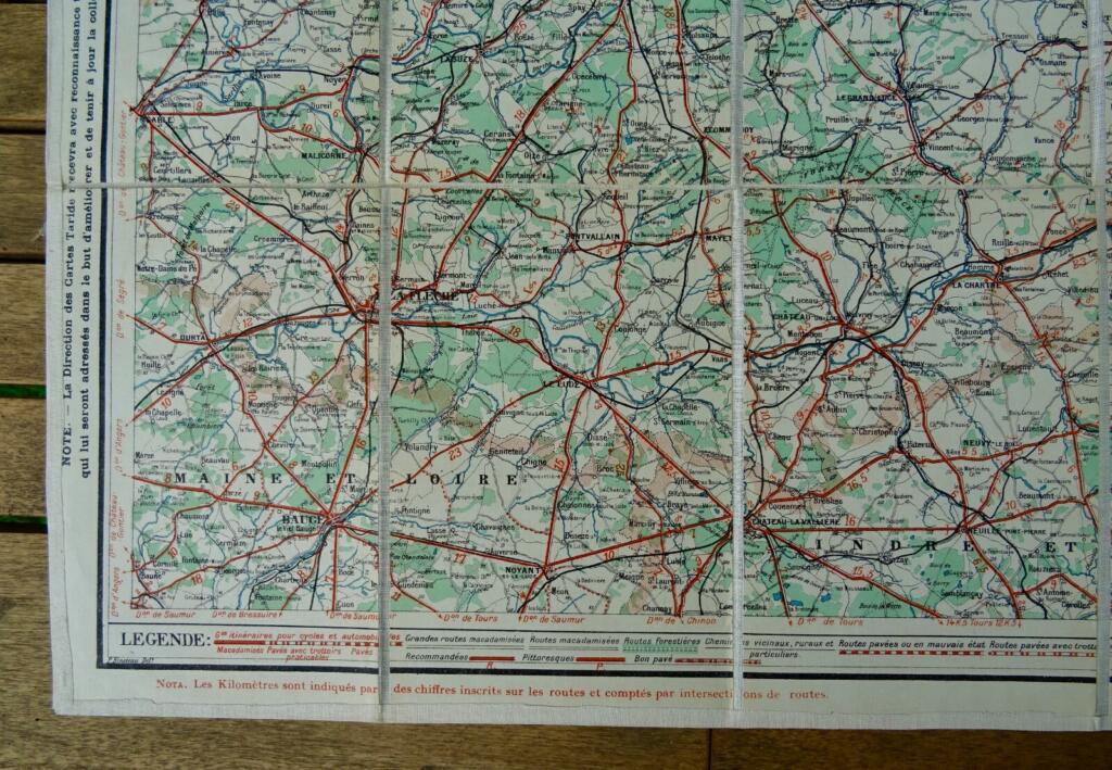 Carte Taride, Routière N°8 : Paris, Orléanais