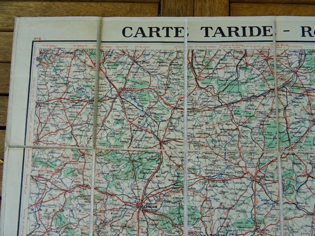 Carte Taride, Routière N°8 : Paris, Orléanais