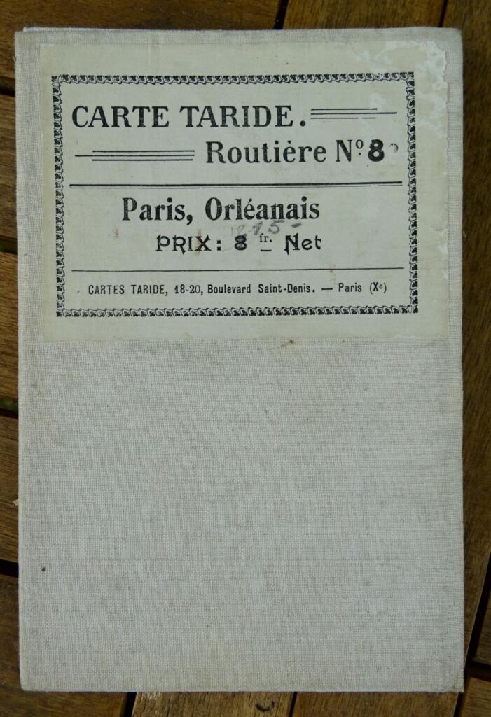 Carte Taride, Routière N°8 : Paris, Orléanais