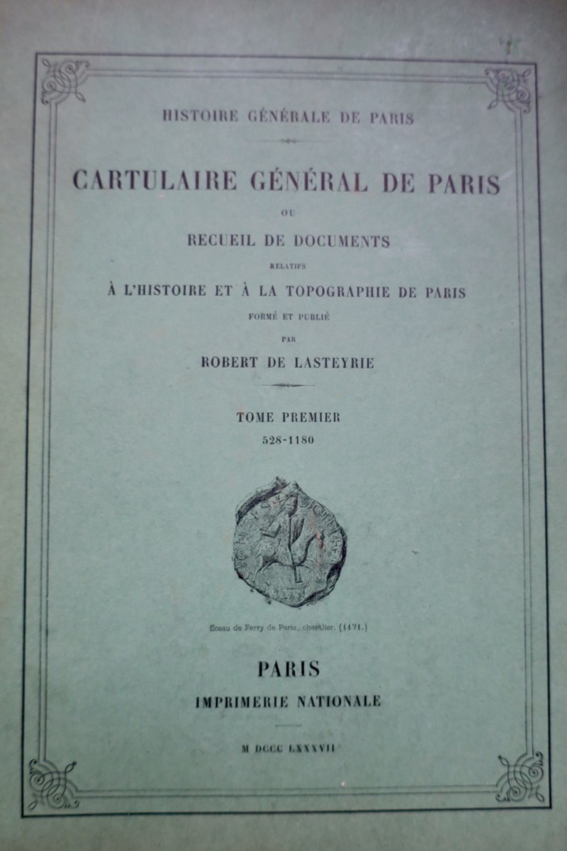 General cartulary of Paris documents<span class="lla-card-orig-wrap"><span class="lla-card-orig">❦ Cartulaire général de Paris, ou Recueil de documents relatifs à l’histoir..</span></span> - La Librairie Antique