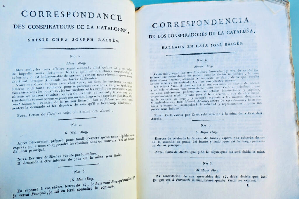 Catalan Conspirators' Correspondence, 1809