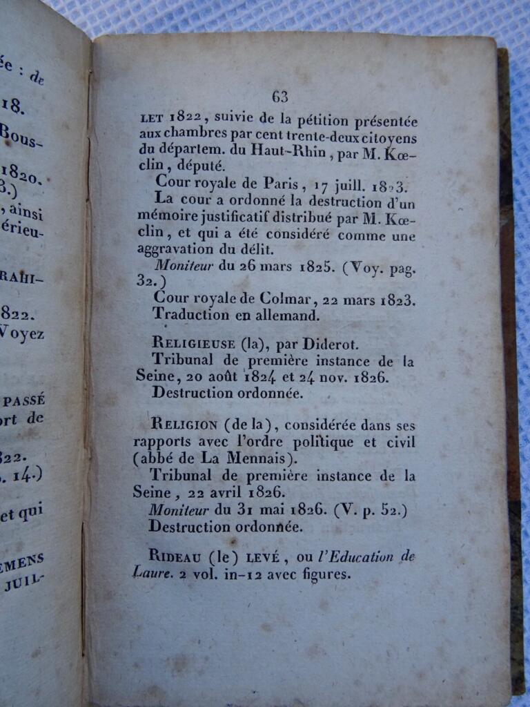 Index of Condemned Works from 1814 Onwards
