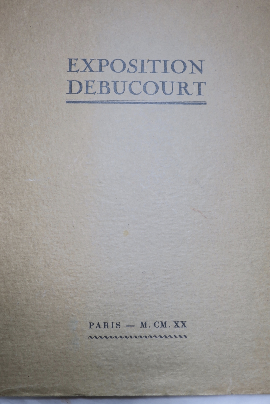 Catalogue d’Exposition Palais du Louvre 1920 - La Librairie Antique