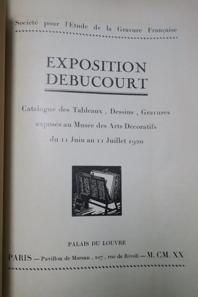 Catalogue d’Exposition Palais du Louvre 1920