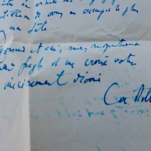 Catulle belle lettre autographe signée