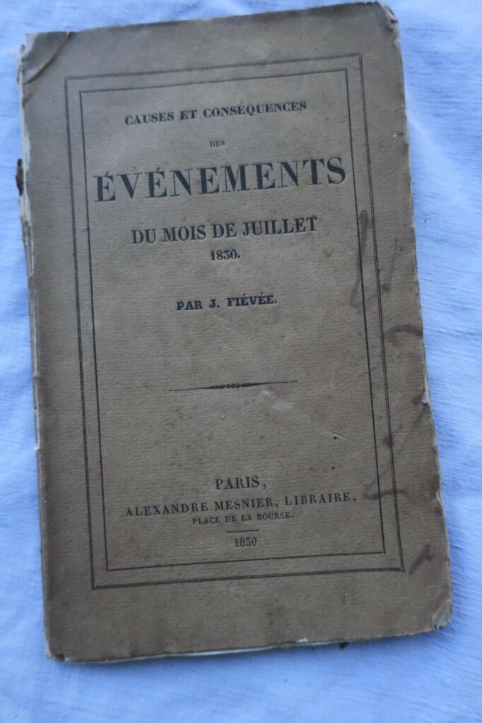 Analysis of July 1830 Events