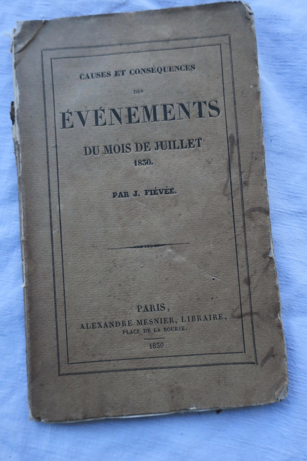 Cause E Conseguenze Degli Eventi Del Mese Di Luglio 1830