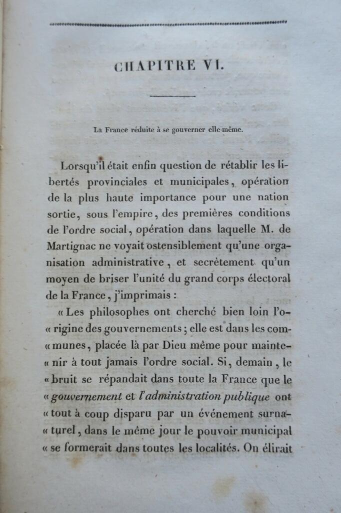 Analysis of July 1830 Events