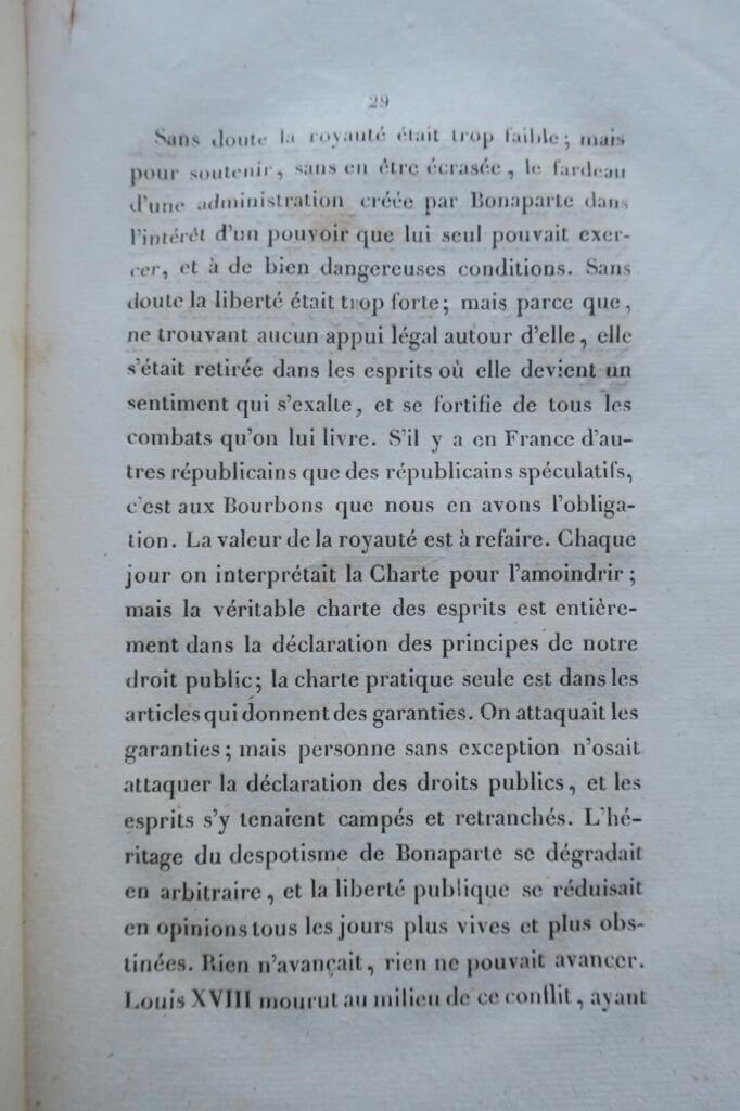 Analysis of July 1830 Events
