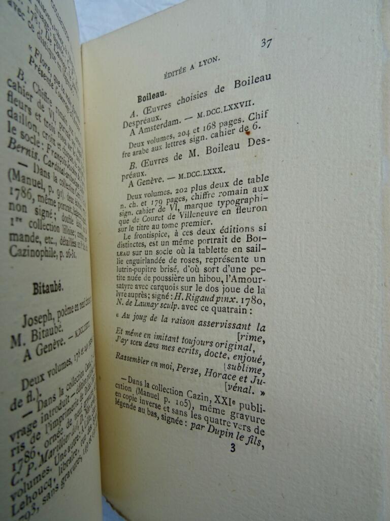 Cazin Vorläufer-Schätzbücher Bibliographie