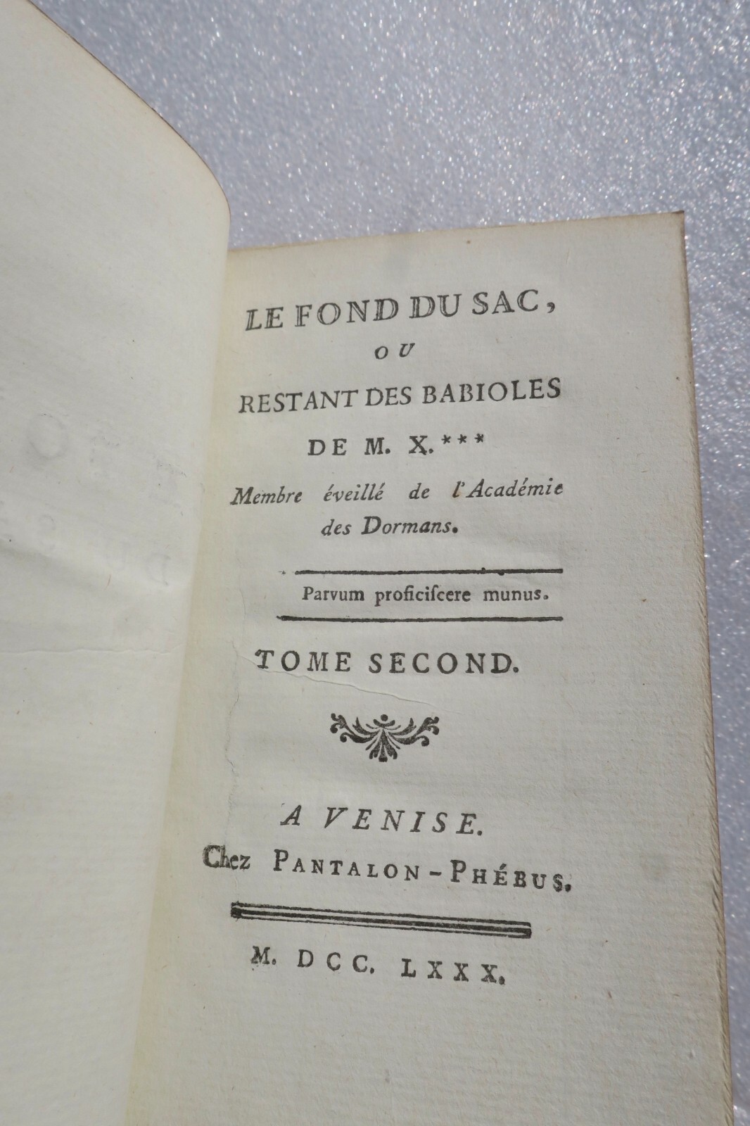 cazin Le Fond du sac, ou restant des babioles 1780 – Image 2
