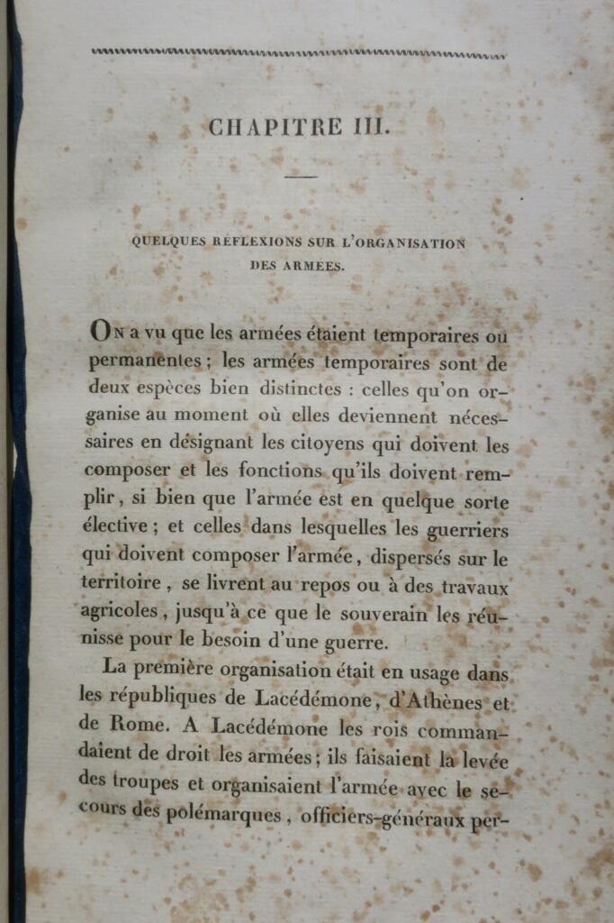 CHAMBRAY Philosophie de la Guerre. Suivie de Mélanges 1829