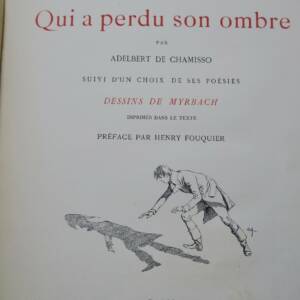 CHAMISSO Schlémihl ou l'homme qui a perdu son ombre 1887