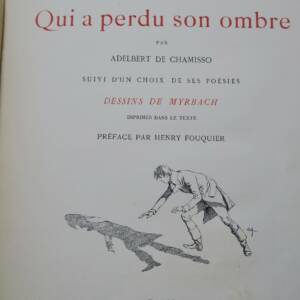 CHAMISSO Schlémihl ou l'homme qui a perdu son ombre 1887