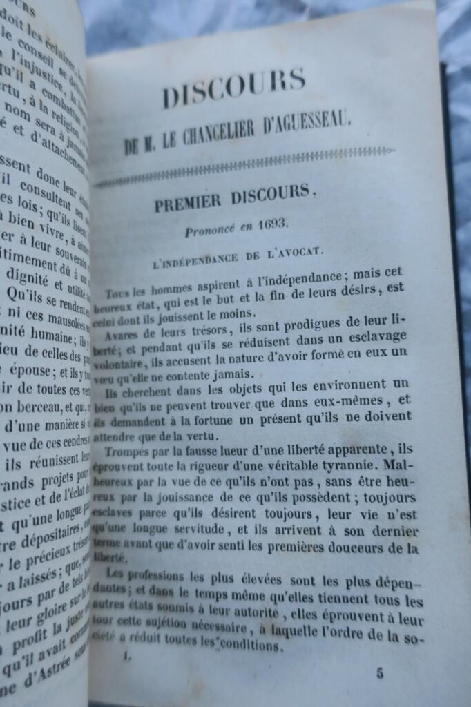 Chancelier d&rsquo;Aguesseau Discours de M. Le Chancelier d&rsquo;Aguesseau 1846