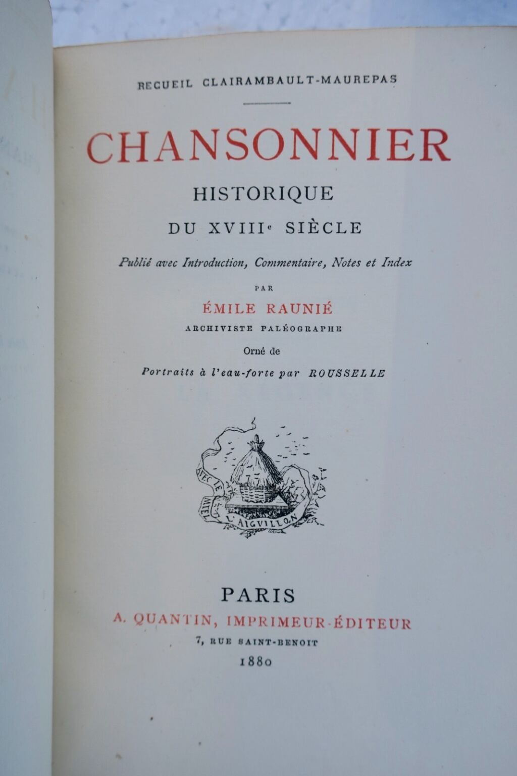 Historisches Liederbuch des 18. Jahrhunderts