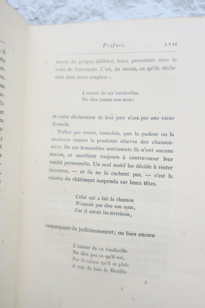 Historische Chanson des 18. Jahrhunderts