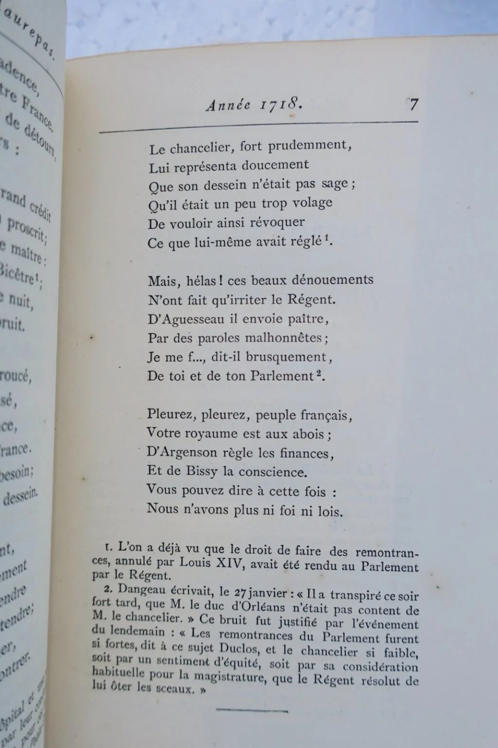 Chansonnier historique du XVIIIe siècle