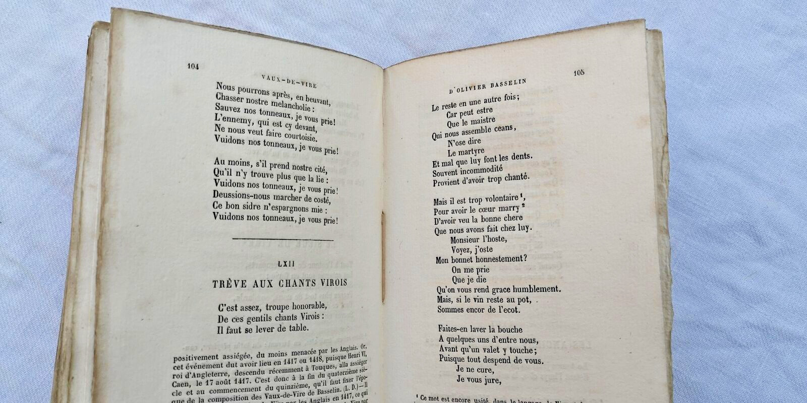 CHANSONS Vaux-de-Vire d'Olivier BASSELIN et de Jean LE HOUX 1863 – Image 3