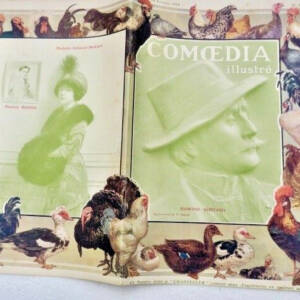 CHANTECLERC Comoedia illustré Edmond Rostand + lettre de Miguel Zamacoïs