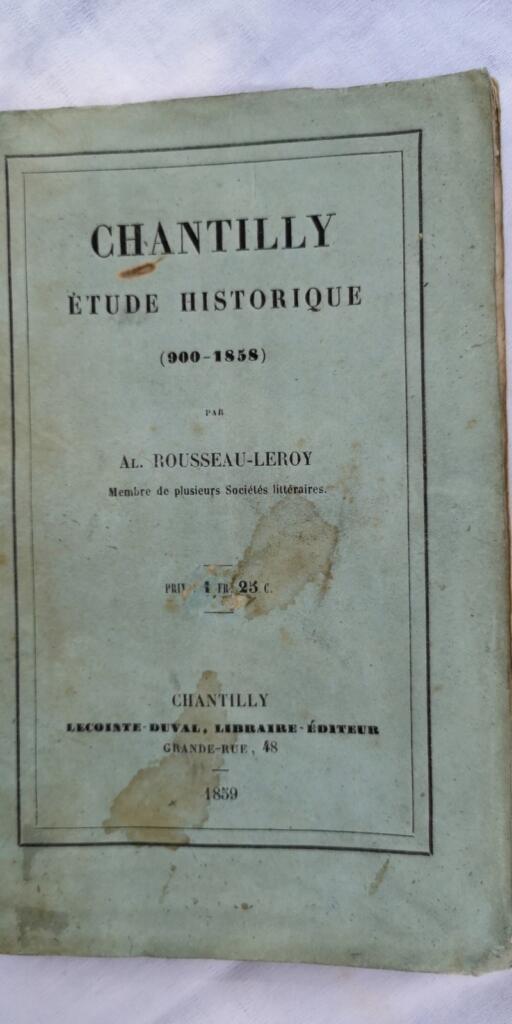 Historische Studie über Chantilly