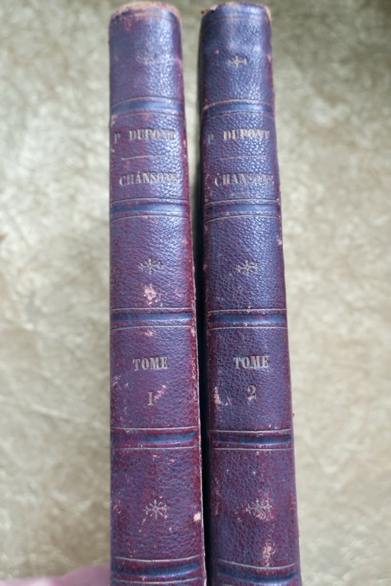 デュポンの歌と民謡 ボードレール序文付き<span class="lla-card-orig-wrap"><span class="lla-card-orig">❦ Chants et chansons de Pierre Dupont 1851</span></span> - La Librairie Antique