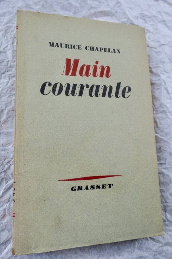 Main courante CHAPELAIN (Maurice) + dédicace