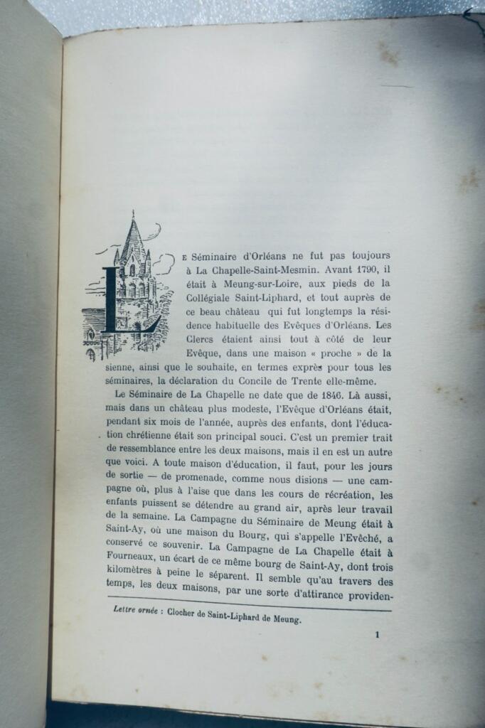Chapelle Saint-Mesmin Histoire Du Petit Seminaire Chapelle Saint-Mesmin 1913