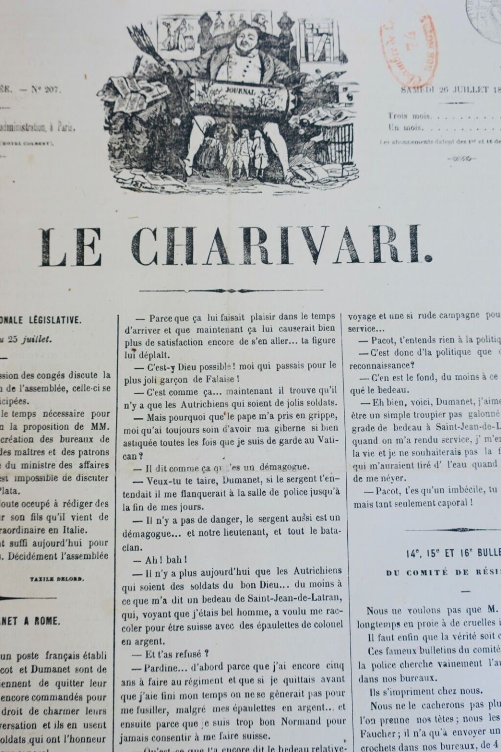 Satirische Illustrationen von 1851