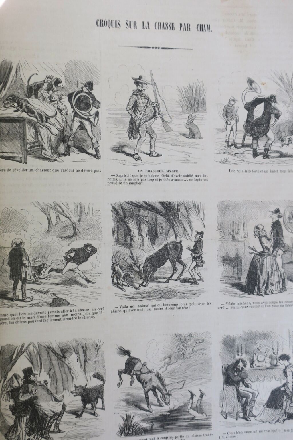 Satirische Illustrationen von 1851