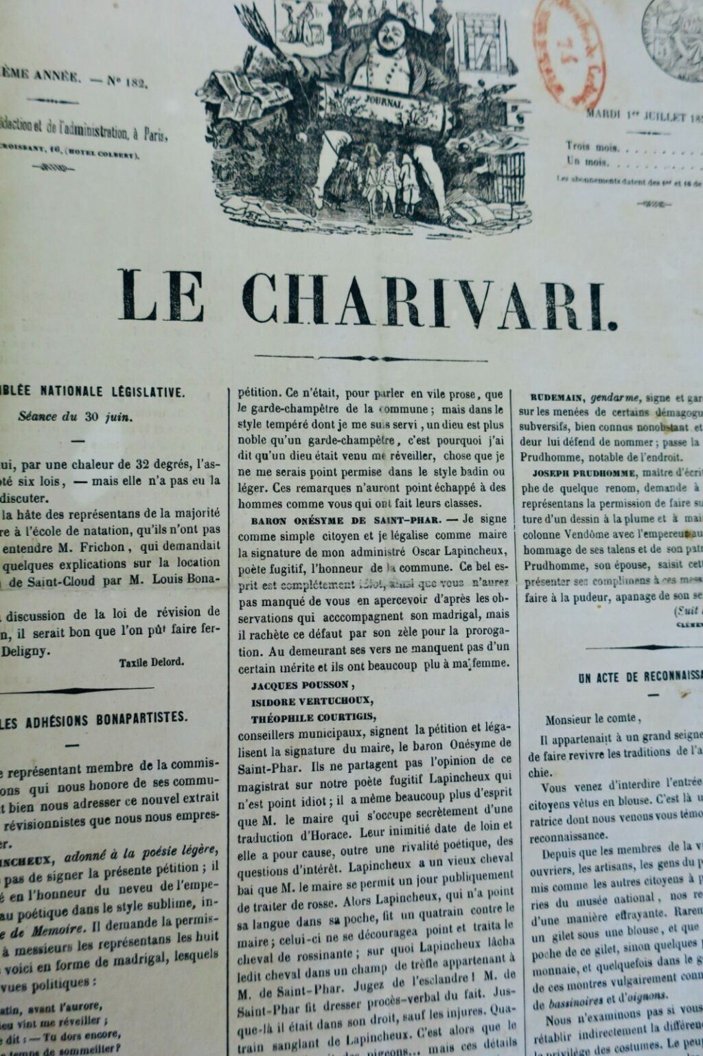 Satirische Illustrationen von 1851