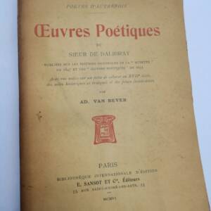 CHARLES VION (DALIBRAY) Oeuvres poétiques du Sieur Dalibray + dédicace