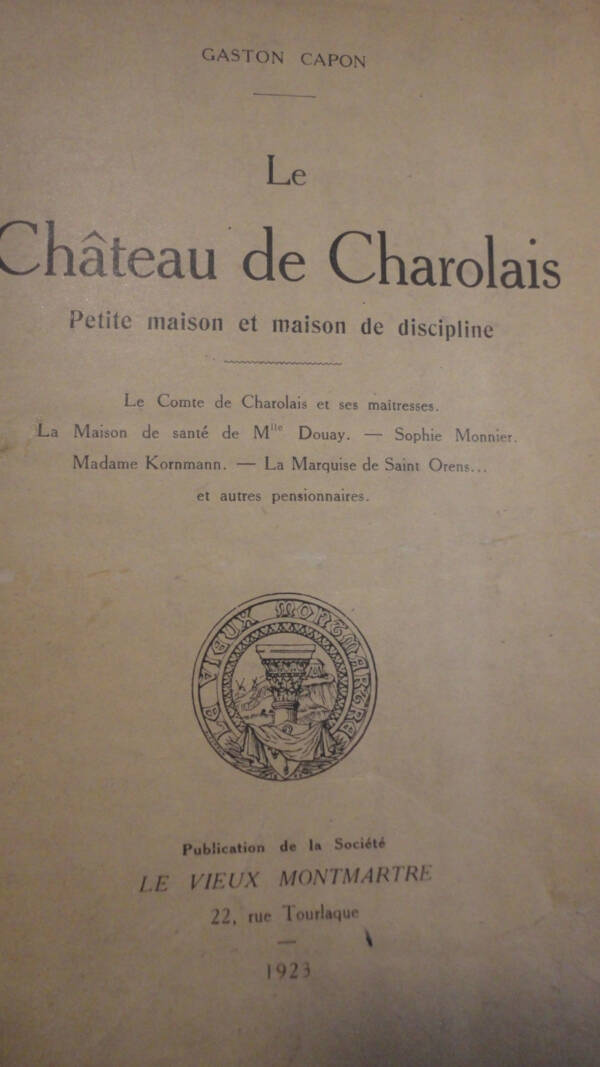 Charolais le chateau de charolais par Capon 1923