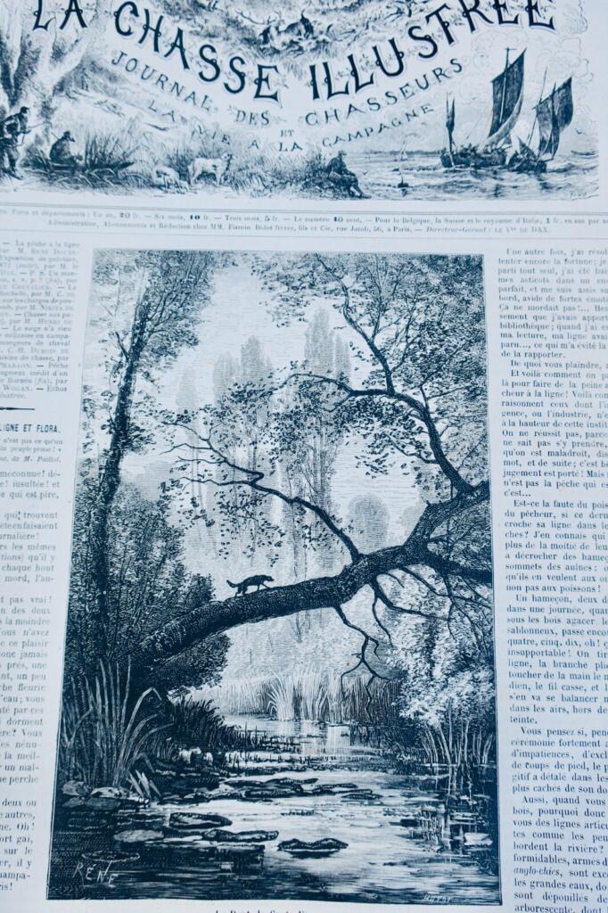 Hunting periodical with wood engravings, 1872-73