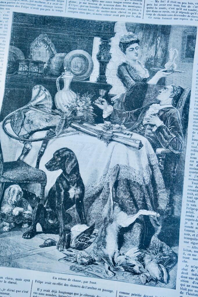 Hunting periodical with wood engravings, 1872-73