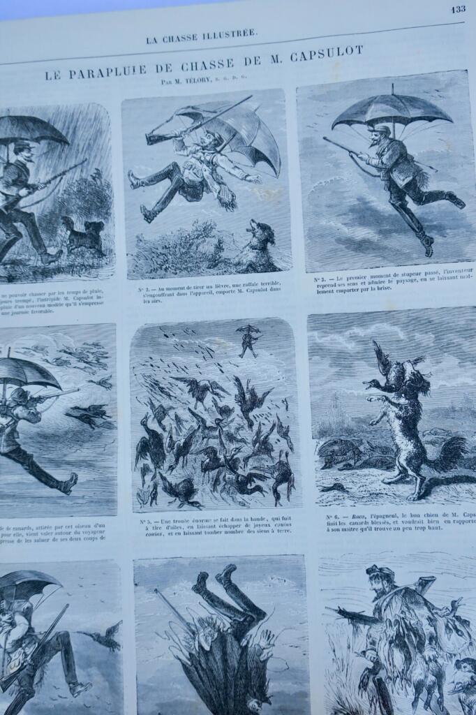 Hunting periodical with wood engravings, 1872-73