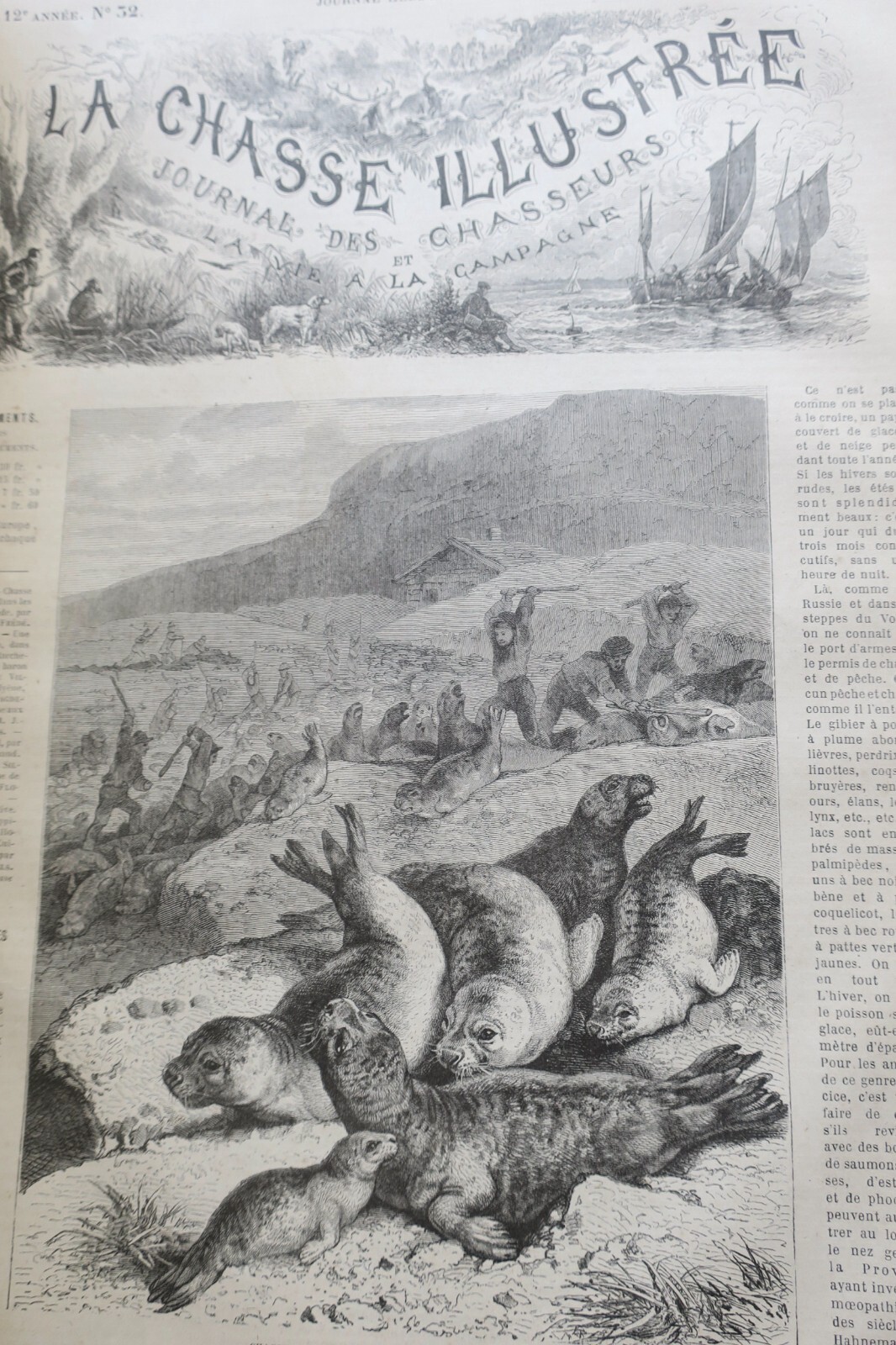 Hunting Journal with Woodcut Illustrations, 1879 - Image 6