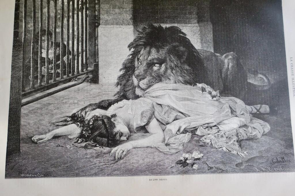 Jagdzeitschrift mit Holzstich-Illustrationen, 1879
