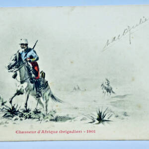 Chasseur d'Afrique BRIGADIER 1901 Malespine del. Bergeret Nancy