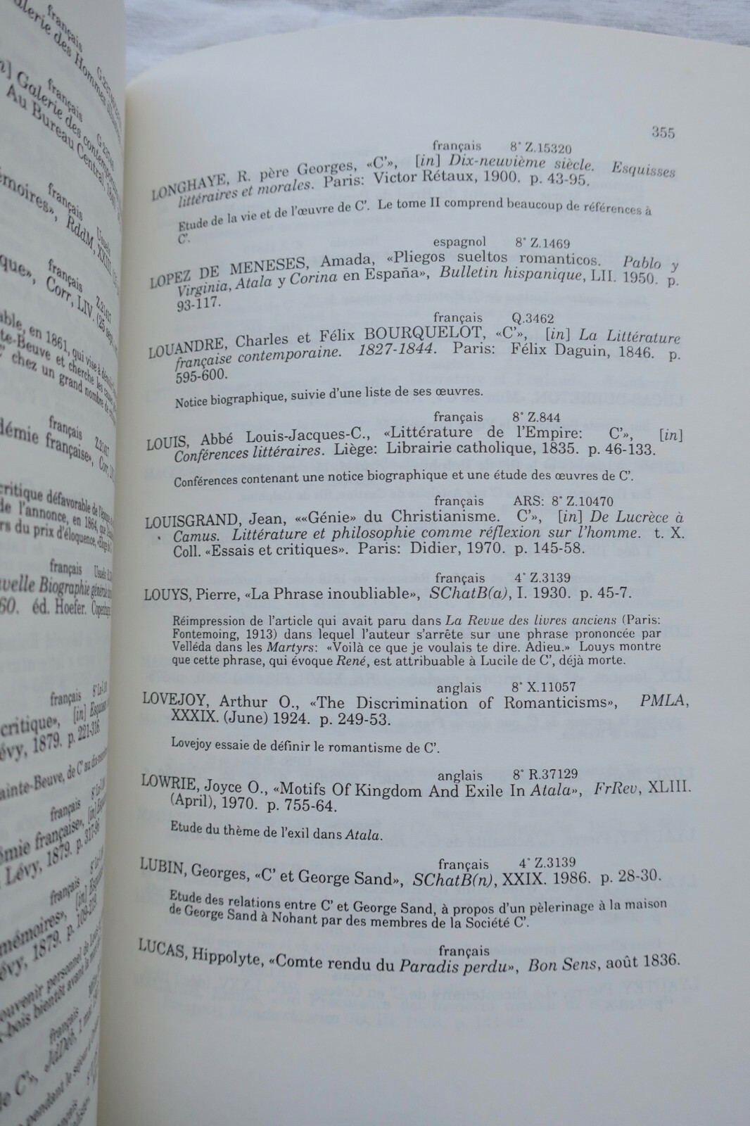 Critical bibliography on CHATEAUBRIAND 1801-1986<span class="lla-card-orig-wrap"><span class="lla-card-orig">❦ chateaubriand Dubé Bibliographie de la critique sur Chateaubriand</span></span> - La Librairie Antique