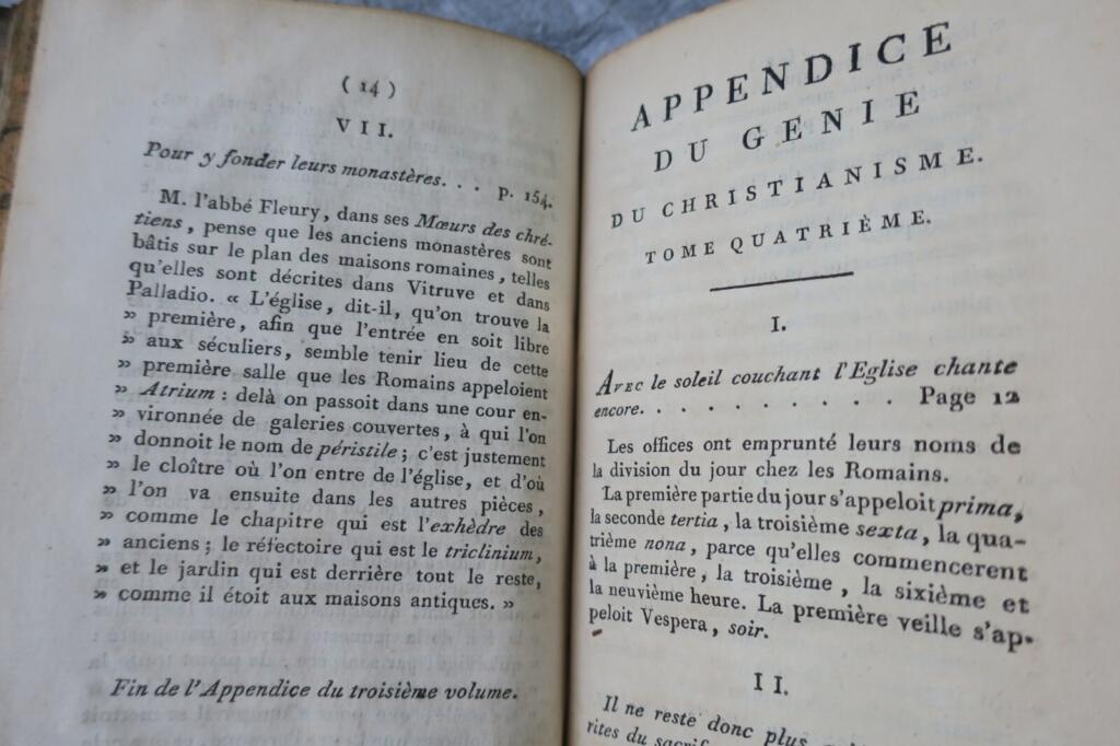 Appendix on the Genius of Christianity