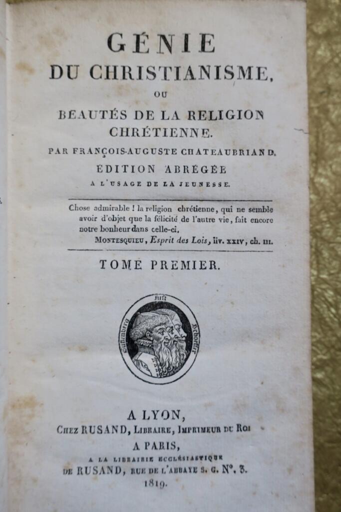 Chateaubriands christliche Ästhetik für die Jugend, 1819