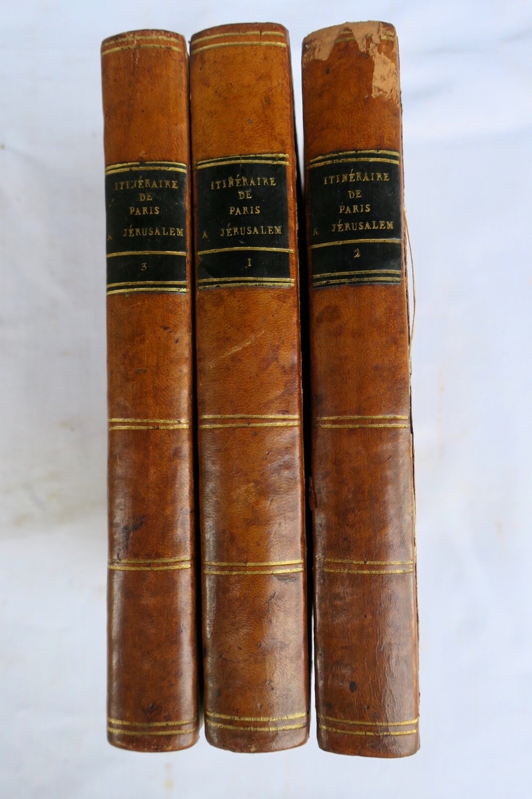 Journey from Paris to Jerusalem and back<span class="lla-card-orig-wrap"><span class="lla-card-orig">❦ Chateaubriand Itinéraire de Paris à Jérusalem et de Jérusalem à Paris 1812</span></span> - La Librairie Antique