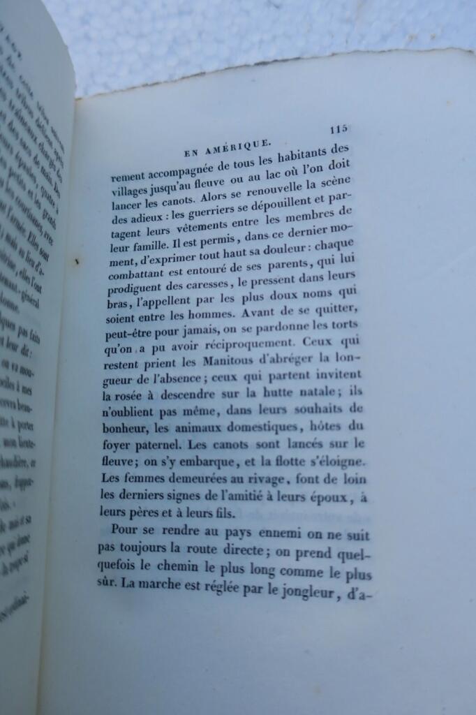 CHATEAUBRIAND (Le Vicomte de) Voyage en Amérique 1833